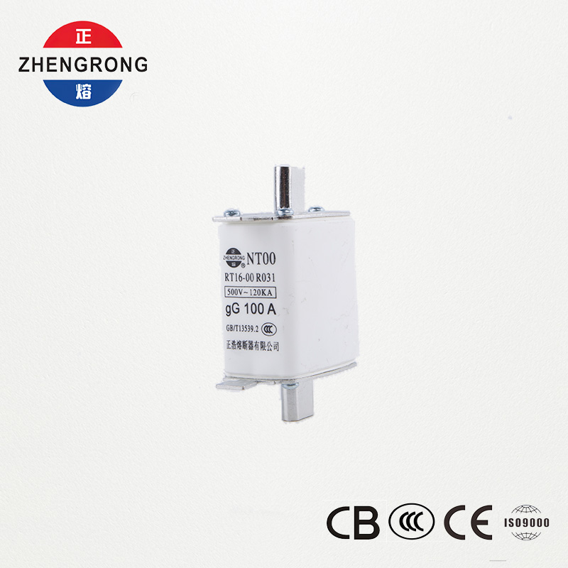 Hoge uitschakelcapaciteit NT00 100A zekering - 500V 120kA keramische gG-zekeringverbinding