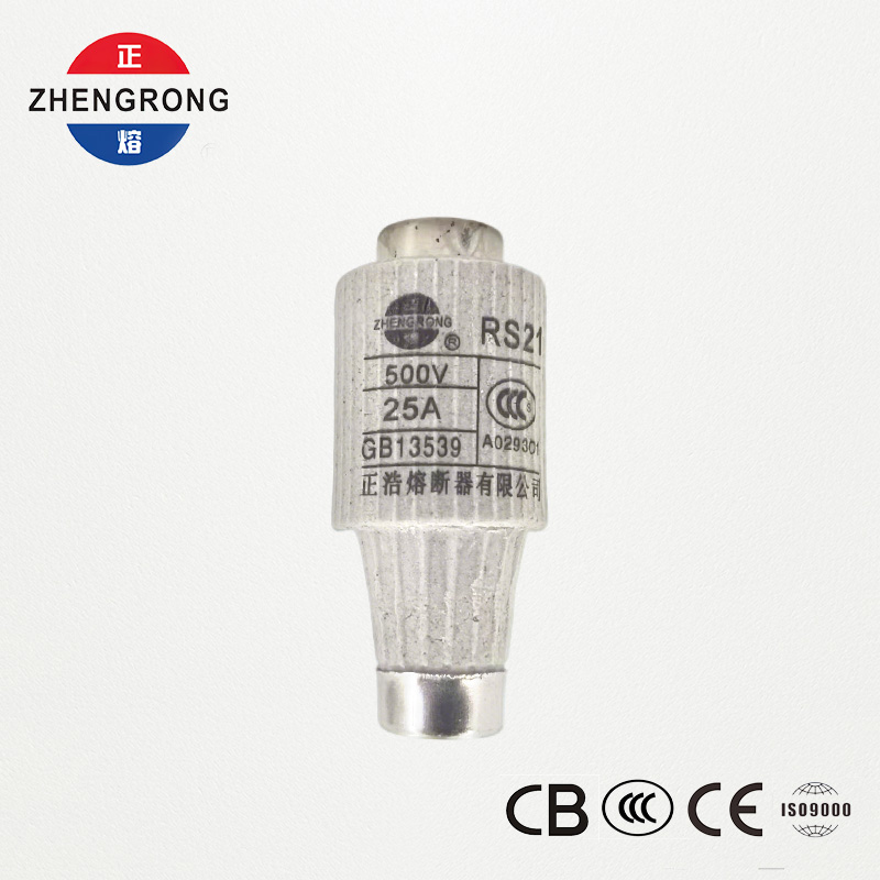 RS21 25A 500V snelwerkende schroefzekering