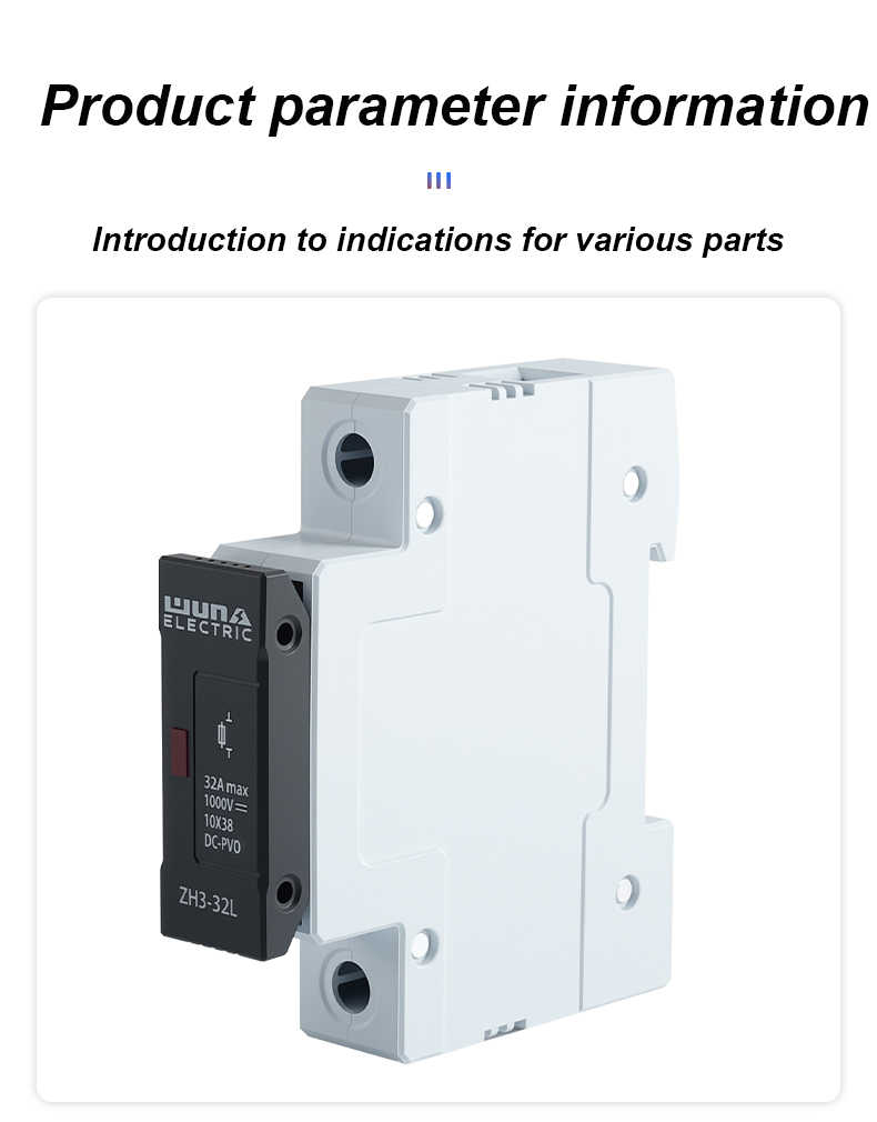 ZH32L DC 1000V zekeringhouder